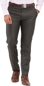 Raymond Slim Fit Men Brown Trousers