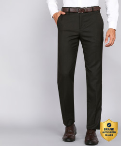 Raymond Slim Fit Men Brown Trousers