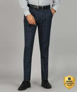 Raymond Slim Fit Men Dark Blue Trousers