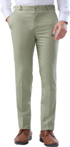 Raymond Slim Fit Men Green Trousers
