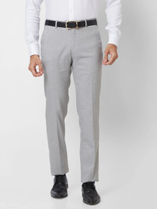 Raymond Slim Fit Men Grey Trousers