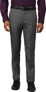 Raymond Slim Fit Men Grey Trousers