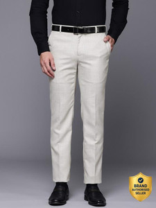 Raymond Slim Fit Men Grey Trousers