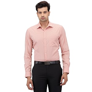 Raymond Men Cotton Slim Fit Print Pattern