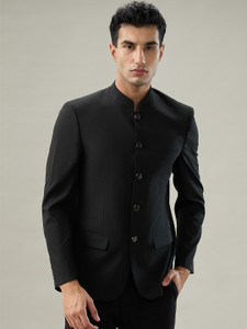 Raymond Solid Bandhgala Formal Men Blazer