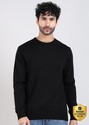Raymond Solid Crew Neck Casual Men Black