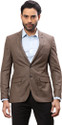 Raymond Men Solid Double Breasted Formal Blazer (Brown)