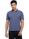 Raymond Solid Men Polo Neck Dark Blue