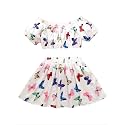 Rayon Cocktail Crop top and Skirt