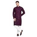 Rayon Ethnic Wear Full Chikankari Sequin Embroidery