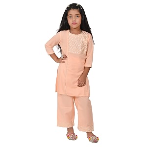 Rayon Kurta Pant Set for Girl Child