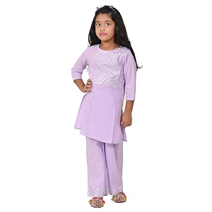 Rayon Kurta Pant Set for Girl Child