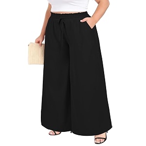 Rayon Plus Size Palazzo for Women