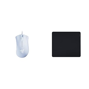 razer deathadder essential white edition - 6400 dpi ergonomic wired gaming mouse - rz01-03850200-r3m