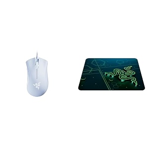 razer deathadder essential white edition - 6400 dpi ergonomic wired gaming mouse - rz01-03850200-r3m