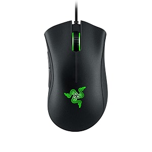 razer deathadder essential - true 6400 dpi optical sensor wired ergonomic form factor high durability 5 hyper response buttons 10 million clicks rz01-03850100-r3m1 - black