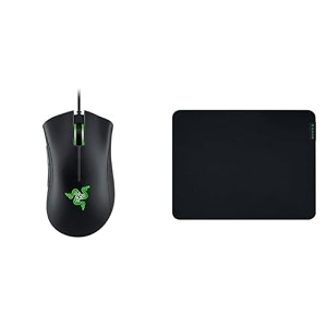 razer deathadder essential wired gaming mouse i single-color green lighting i 6400dpi optical sensor