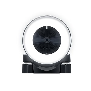 razer kiyo streaming webcam 1080p 30 fps  720p 60 fps - ring light wadjustable brightness - built-in microphone - advanced autofocus black - rz19-02320100