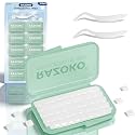 RAZOKO Orthodontic Wax for Braces,500-Count Pre-Sectioned Dental Wax Square
