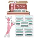 Razors for Women Sensitive Skin with 15 Blade Refills, 6 Blades Women’s razors for Shaving Including 2 Travel Razors for Women with 15 Blade Refills,Green