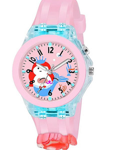 razyloo 3d cartoon analog beautiful glowing lights wrist watch for unisex with fun design adjustable strap analog watch  - for boys  girls