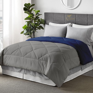 razzai solid single ac blanket for  ac room microfiber medium blue silver