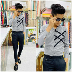 rbb cotton blend solid shirt  trouser fabric