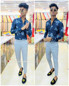 rbb cotton blend solid shirt  trouser fabric