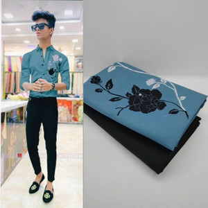 rbb cotton blend solid shirt  trouser fabric