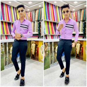 rbb cotton blend solid shirt  trouser fabric