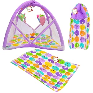 baby bed new born baby bedding set  baby carry bag  play gym  carry bag  baby bed  mattress mosquito net  cotton 0-6 months 3pcs set