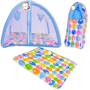 baby bed new born baby bedding set  baby carry bag  play gym  carry bag  baby bed  mattress mosquito net  cotton 0-6 months 3pcs set