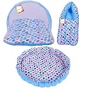 Baby Bed New Born Baby Bedding Set | Baby Carry Bag | Carry Bag | Baby Bed | Mattress |Mosquito Net | Carrier | Infants (0-6 Months) (3PCS Set)