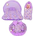 RBC RIYA R Baby Bed New Born Baby Bedding Set | Baby Sleeping Bag | Carry Bag | Baby Bed | Mattress | Nest Bed | Mosquito Net | Sleeping Essentials | Carrier Nest | Infants (0-6 Months) (3PCS Set)