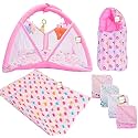 New Born Baby Boy's &amp; Baby Girl's Bedding Set Combo (0-6 Months) (4PCS Set)