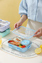 RBGIIT BPA-Free Bento Box with Multiple Locks, Vent, and Steel Compartments 1 Containers Stainless Steel Office Lunch Box