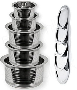 rbgiit cookware set stainless steel 10 - piece