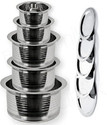 RBGIIT Cookware Set (Stainless Steel, 10 - Piece)