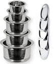 RBGIIT Cookware Set (Stainless Steel, 10 - Piece)