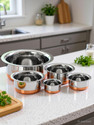 RBGIIT Cookware Set (Stainless Steel, 5 - Piece)
