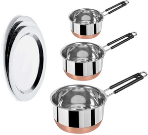 rbgiit cookware set stainless steel 6 - piece