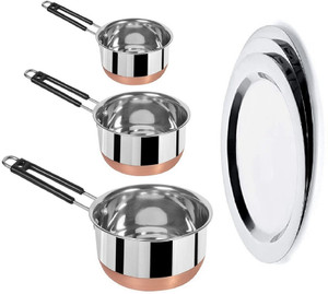 rbgiit cookware set stainless steel 6 - piece