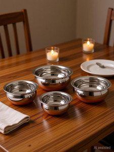 rbgiit copper bottom kitchen serving cooking bowl biryani rice handipotpatila cookware set