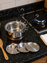 RBGIIT Copper Bottom Kitchen Serving Cooking Bowl biryani, rice Handi/Pot/Patila Cookware Set