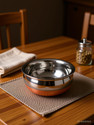 RBGIIT Copper Bottom Kitchen Serving Cooking Bowl biryani, rice Handi/Pot/Patila Cookware Set