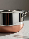 RBGIIT Copper Bottom Kitchen Serving Cooking Bowl biryani, rice Handi/Pot/Patila Cookware Set (Stainless Steel, 6 - Piece)