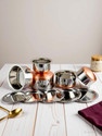 RBGIIT Copper Bottom Kitchen Serving Cooking Bowl biryani, rice Handi/Pot/Patila Cookware Set (Stainless Steel, 10 - Piece)