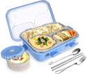 RBGIIT Food-Grade Steel Lunch Box with Breathable Vent and Locking Clips 1 Containers Stainless Steel Office Lunch Box