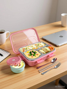 rbgiit food storage bento box with leakproof lid and bpa-free materials 1 containers stainless steel office lunch box