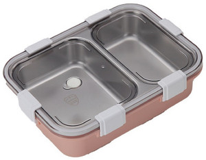 rbgiit lunch box 2 compartment leak-proof bpa free stainless steel box for kids a0 2 containers stainless steel plastic silicone office lunch box